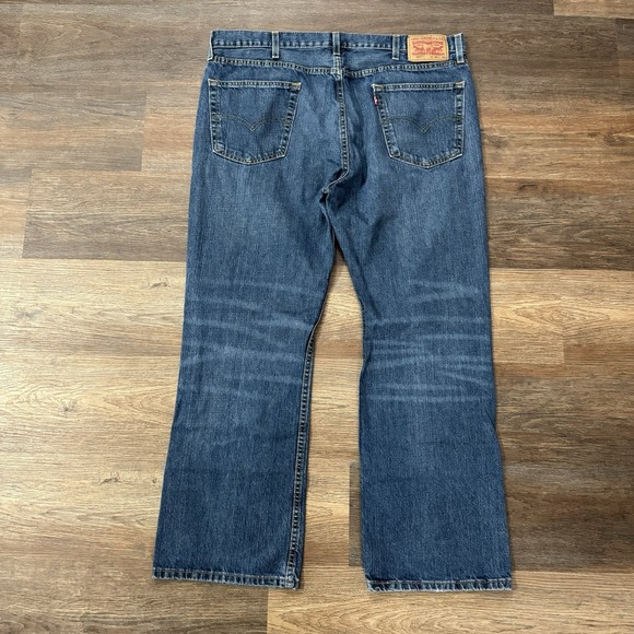 Levi's 527 Men's Boot Cut‎ Blue Jeans Size 40x30 Mid Dark Wash Cowboy Casual - Picture 5 of 7